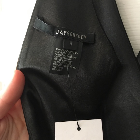 Jay Godfrey Silk Evening Gown, size 6 - Picture 4 of 4